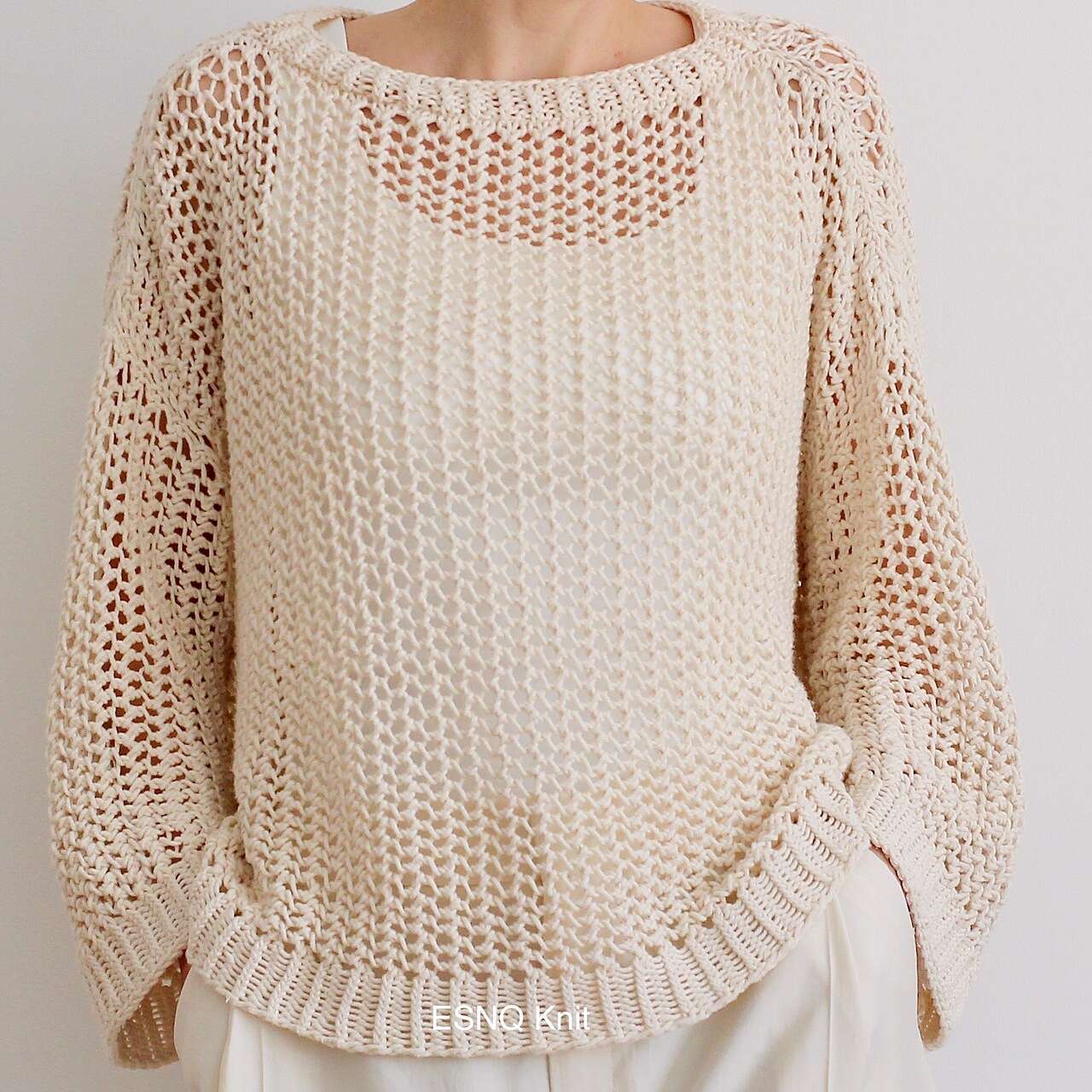 Halcyon Lace Knit Sweater